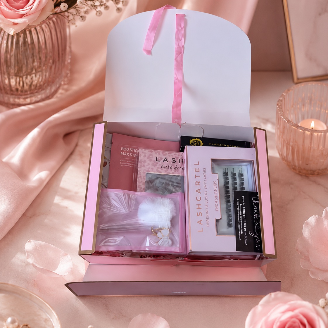 Lash Cartel Gift Box — ribbon-tied keepsake box